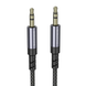AUX кабель Borofone BL24 3.5mm male to3.5mm male, nylon braid 1m metal gey