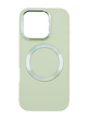 TPU чехол Bonbon Metal Style with MagSafe для iPhone 16 Pro white