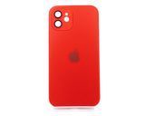 Чехол TPU+Glass sapphire matte case для iPhone 12 cola red