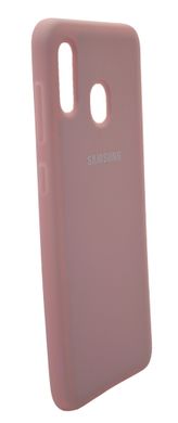 Силіконовий чохол Full Cover для Samsung A20/A30 pink