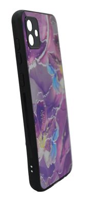 Накладка Marble UV для Samsung A04 dark purple Full Camera