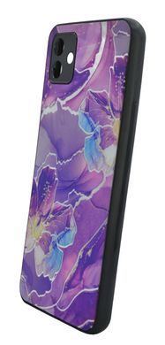 Накладка Marble UV для Samsung A04 dark purple Full Camera