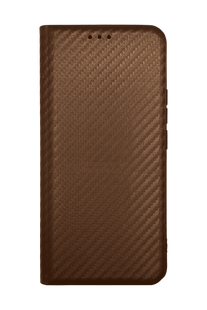 Чохол книжка Flip Cover "Carbon" для Xiaomi Redmi Note 15 Pro 4G brown