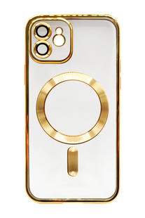Чохол Metal Matte with MagSafe для iPhone 12 gold Full Camera