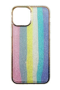 Накладка Rainbow Shine для iPhone 13 mini pink