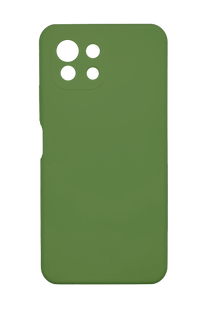 Силиконовый чехол Full Cover для Xiaomi Mi 11 Lite dark olive Full Сamera без logo