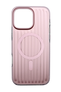TPU чохол Ribbed Matte with MagSafe для iPhone 16 Pro Max pink