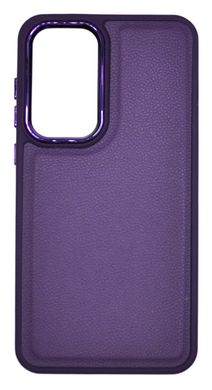 Силиконовый чехол Leather Case Classic для Samsung A35 violet