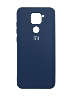 Силіконовий чохол Full Cover для Xiaomi Redmi Note 9/Redmi 10X navy blue