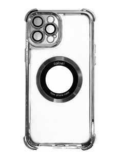 Силіконовий чохол Glossy with MagSafe для iPhone 14 Pro Max silver