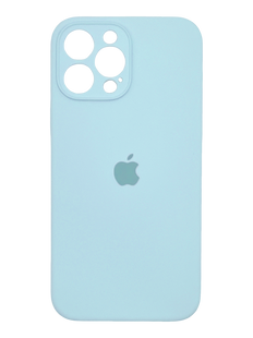 Силіконовий чохол Full Cover для iPhone 14 Pro Max sweet blue Full Camera