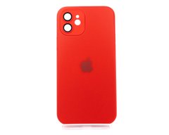 Чохол TPU+Glass sapphire matte case для iPhone 12 cola red