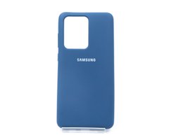 Силіконовий чохол Full Cover для Samsung S20 Ultra navy blue