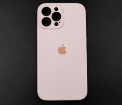 Силіконовий чохол Full Cover для iPhone 13 Pro Max chalk pink Full Camera