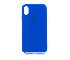 Силіконовий чохол Full Cover для iPhone X/XS shiny blue