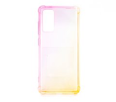 Силиконовый чехол WAVE Shine для Samsung S20 FE pink/yellow