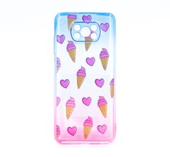 Силіконовий чохол WAVE Sweet&Asid Case для Xiaomi Poco X3/Poco X3 Pro (TPU) blue/pink/ice cream