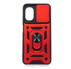 Чохол Camshield Serge Ring для Xiaomi Poco M5 red протиударний шторка/захист камери