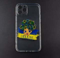 TPU чохол MyPrint для iPhone 11 Pro Дівчинка-Україна 1.5mm Full camera clear