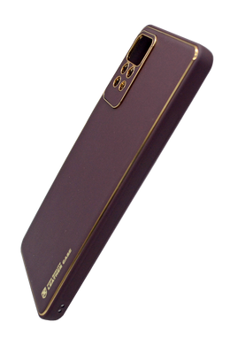 Чохол шкіра Xshield для Xiaomi Redmi Note 11 Pro 4G/5G/12 Pro 4G plum red Full Сamera