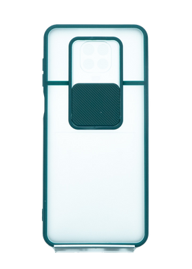 TPU чохол Camshield mate для Xiaomi Redmi Note 9S green шторка/захист камери
