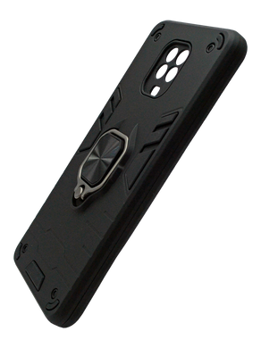 Чохол Transformer Ring for Magnet для Xiaomi Redmi Note 9S/Note 9Pro black протиуд. Full Camera