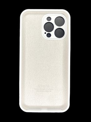 Силіконовий чохол Full Cover для iPhone 15 Pro white Full Camera