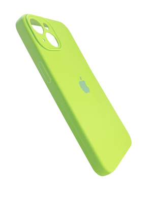 Силиконовый чехол Full Cover для iPhone 13 party green Full Camera