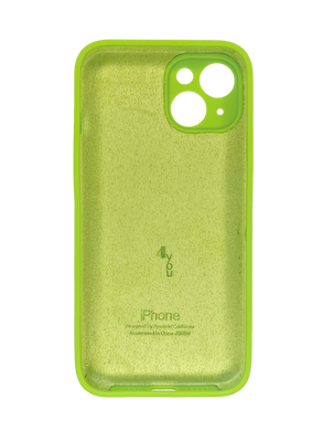 Силиконовый чехол Full Cover для iPhone 13 party green Full Camera