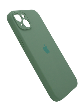 Силіконовий чохол Full Cover для iPhone 15 Plus pine green Full Camera