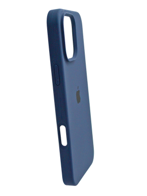 Силиконовый чехол Full Cover для iPhone 16 Pro navy blue