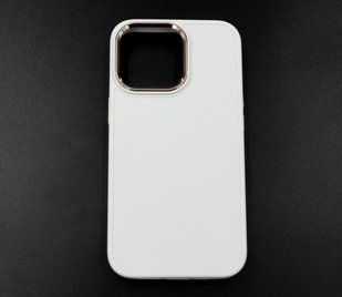 TPU чохол Bonbon Metal Style для iPhone 13 Pro white