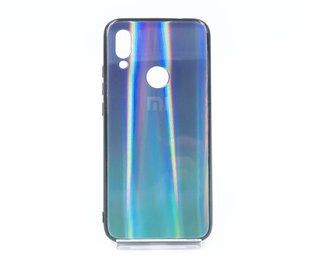 Накладка TPU+Glass Gradient Aurora для Xiaomi Redmi 7 black с logo