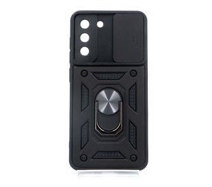 Чехол Camshield Serge Ring for Magnet для Samsung S21 FE black противоударный шторка/защита камеры