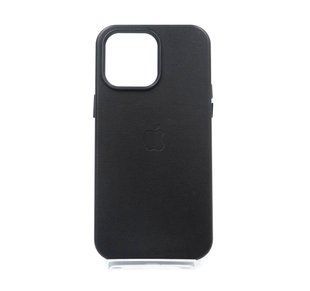 Чохол Leather with Magsafe для iPhone 14 Pro Max black