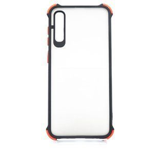 Чохол 2 в 1 Matte Color для Samsung A30s/A50 black red armor frame