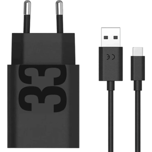 Мережевий зарядний пристрій Motorola 33W USB-А+ кабель 1m (MC-332L)ч