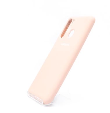 Силиконовый чехол Full Cover для Samsung A21 pink sand