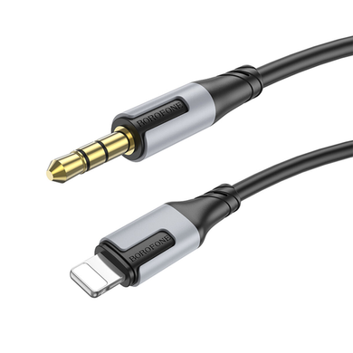 AUX кабель Borofone BL19 Lightning 1m black