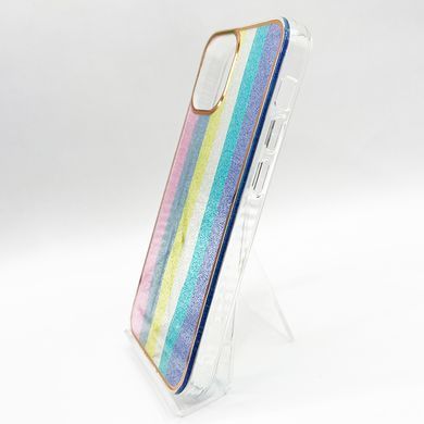 Накладка Rainbow Shine для iPhone 13 mini pink