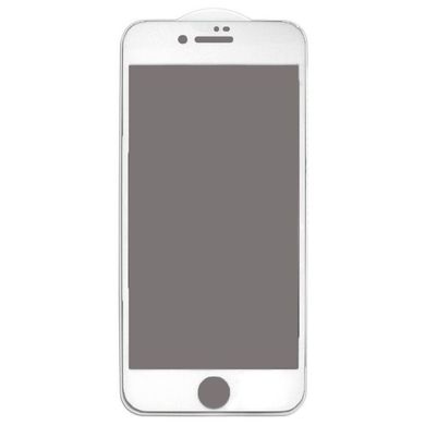 Защитное 2.5D стекло Full Glue Anti-spy для iPhone 7/8 white