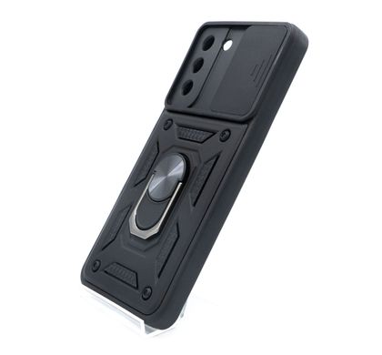 Чохол Camshield Serge Ring for Magnet для Samsung S21 FE black протиударний шторка/захист камери