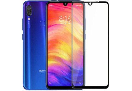 Защитное 9D стекло Full Glue для Xiaomi Redmi Note 7/7 Pro black SP