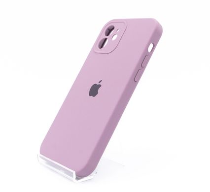 Силіконовий чохол Full Cover для iPhone 12 lilac pride Full Camera