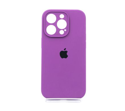 Силіконовий чохол Full Cover для iPhone 14 Pro purple Full Camera