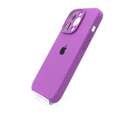 Силіконовий чохол Full Cover для iPhone 14 Pro purple Full Camera