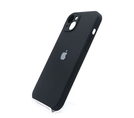 Силіконовий чохол Full Cover для iPhone 15 Plus black Full Camera