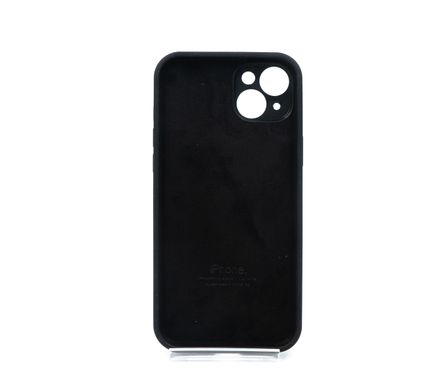 Силіконовий чохол Full Cover для iPhone 15 Plus black Full Camera