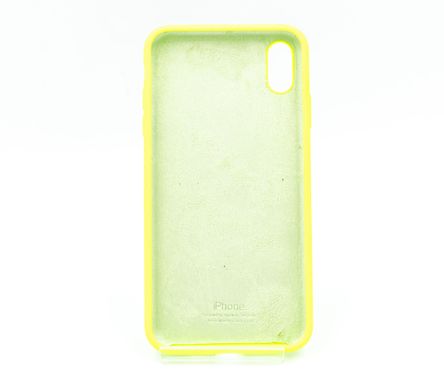 Силіконовий чохол Full Cover для iPhone XS Max neon green