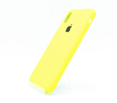 Силіконовий чохол Full Cover для iPhone XS Max neon green